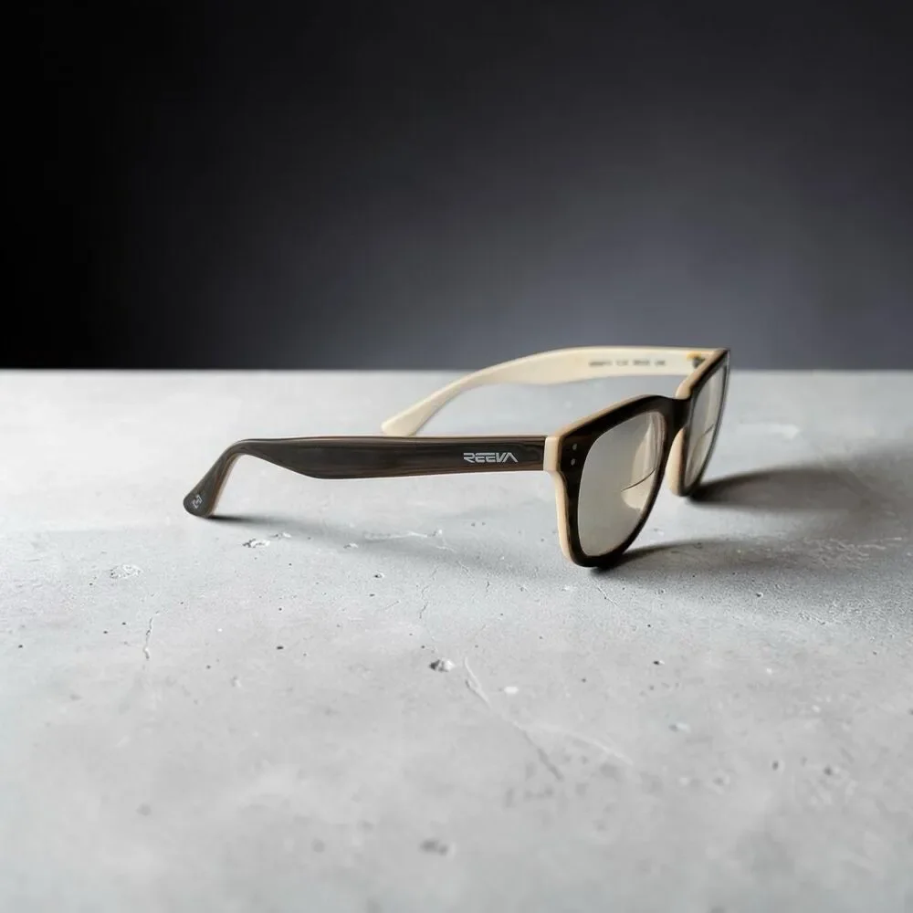 REEVA Eyewear Legacy 2 Glasses Frames Wood Grain Two-Tone 50[]22 140 C.13
